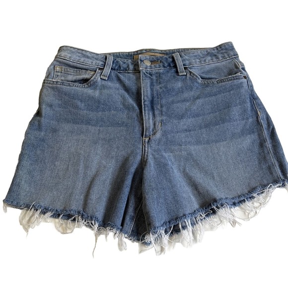Joe’s High Rise Denim Blue Jean Cutoff Shorts Women's Size 29 Medium Wash - Picture 1 of 9